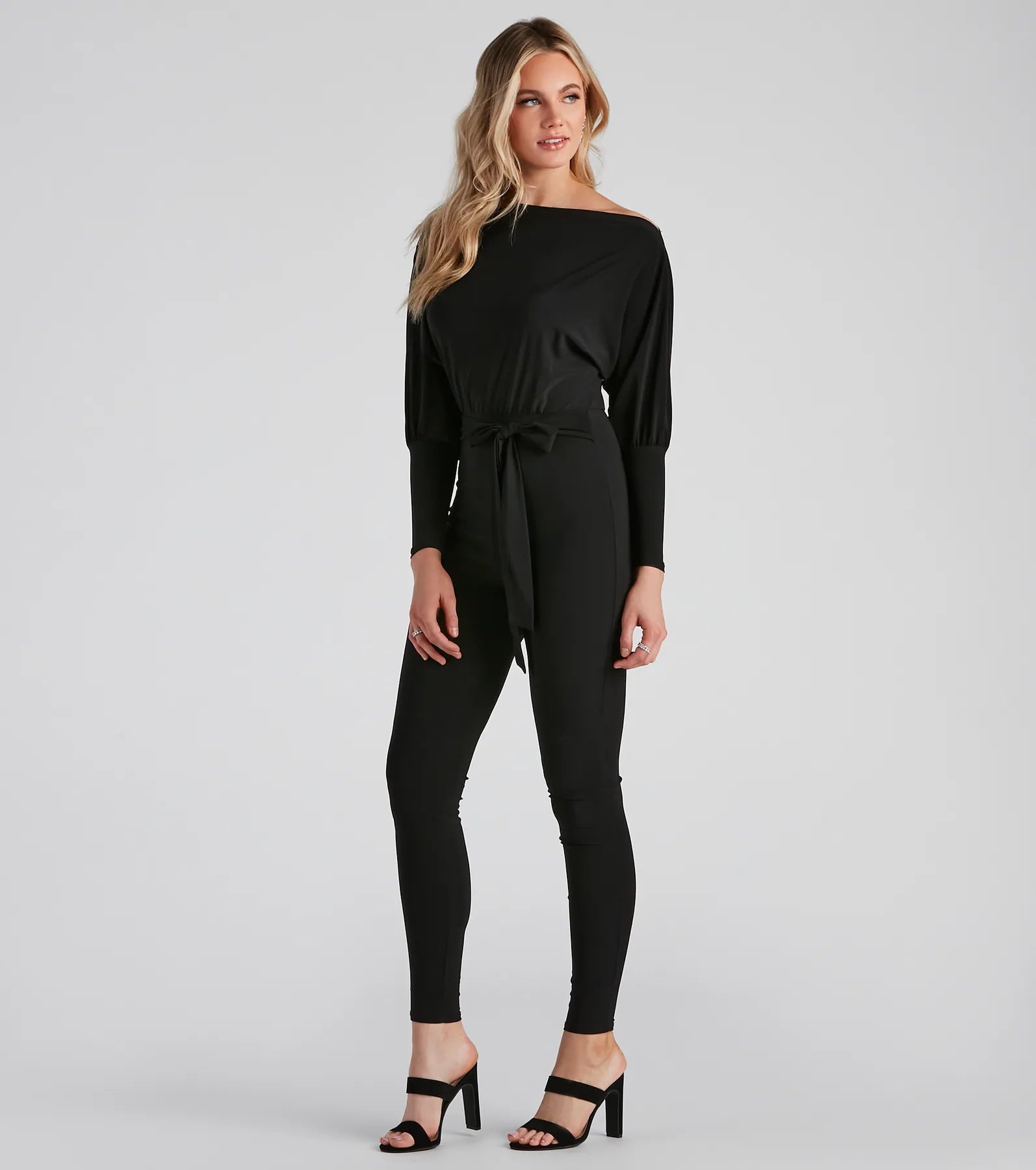 Classically Chic Boat Neck Catsuit
