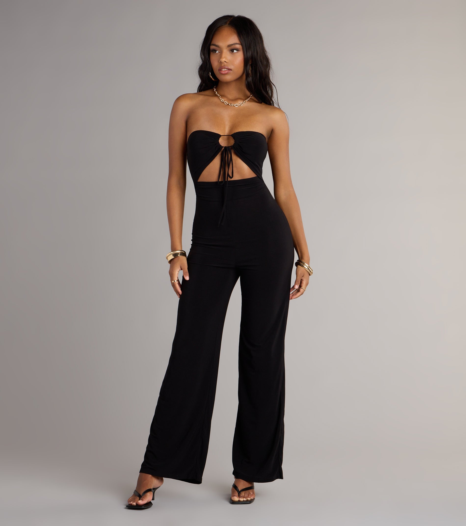 Sleek And Sultry Halter Jumpsuit