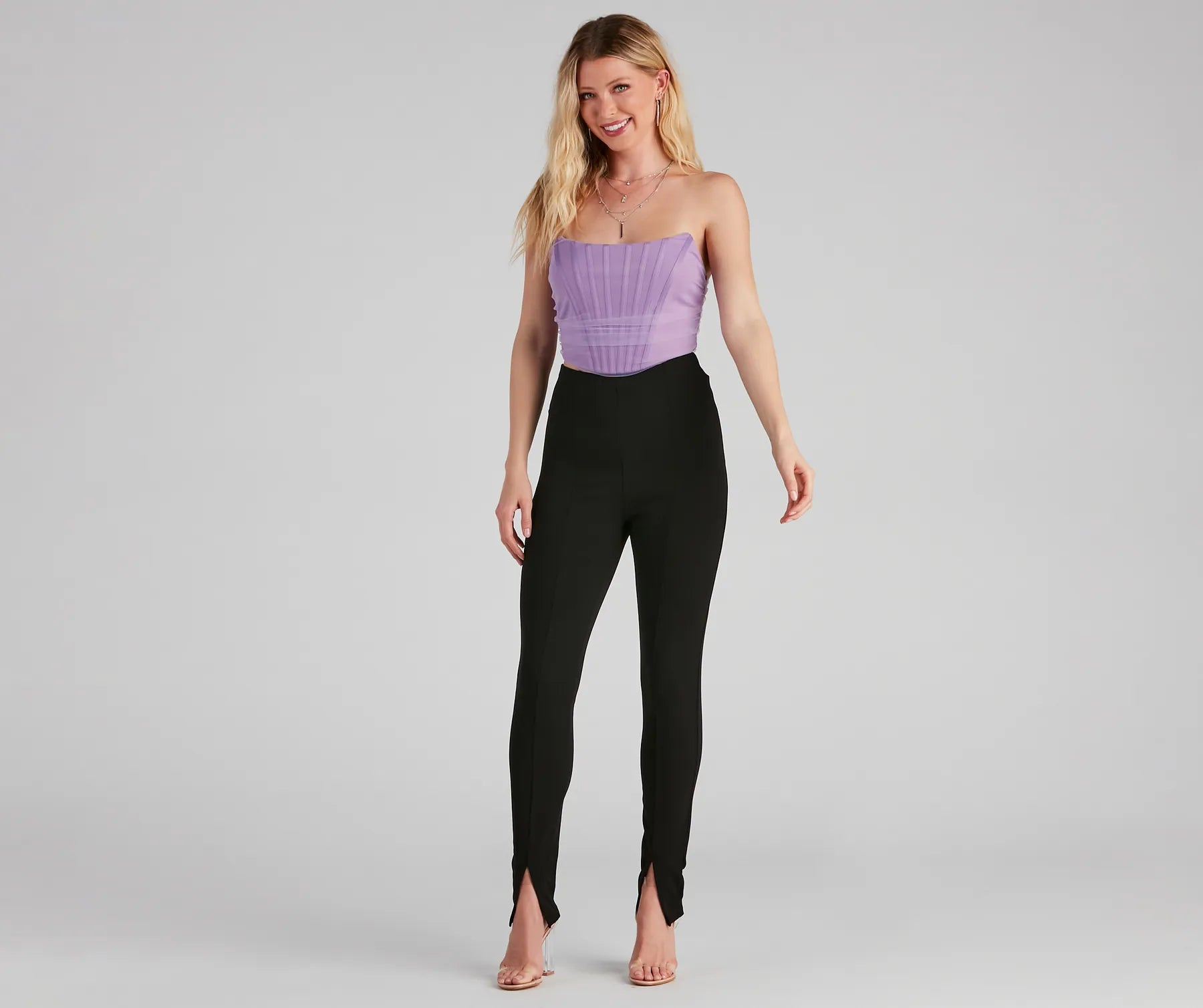 Chic Status High Waist Pants