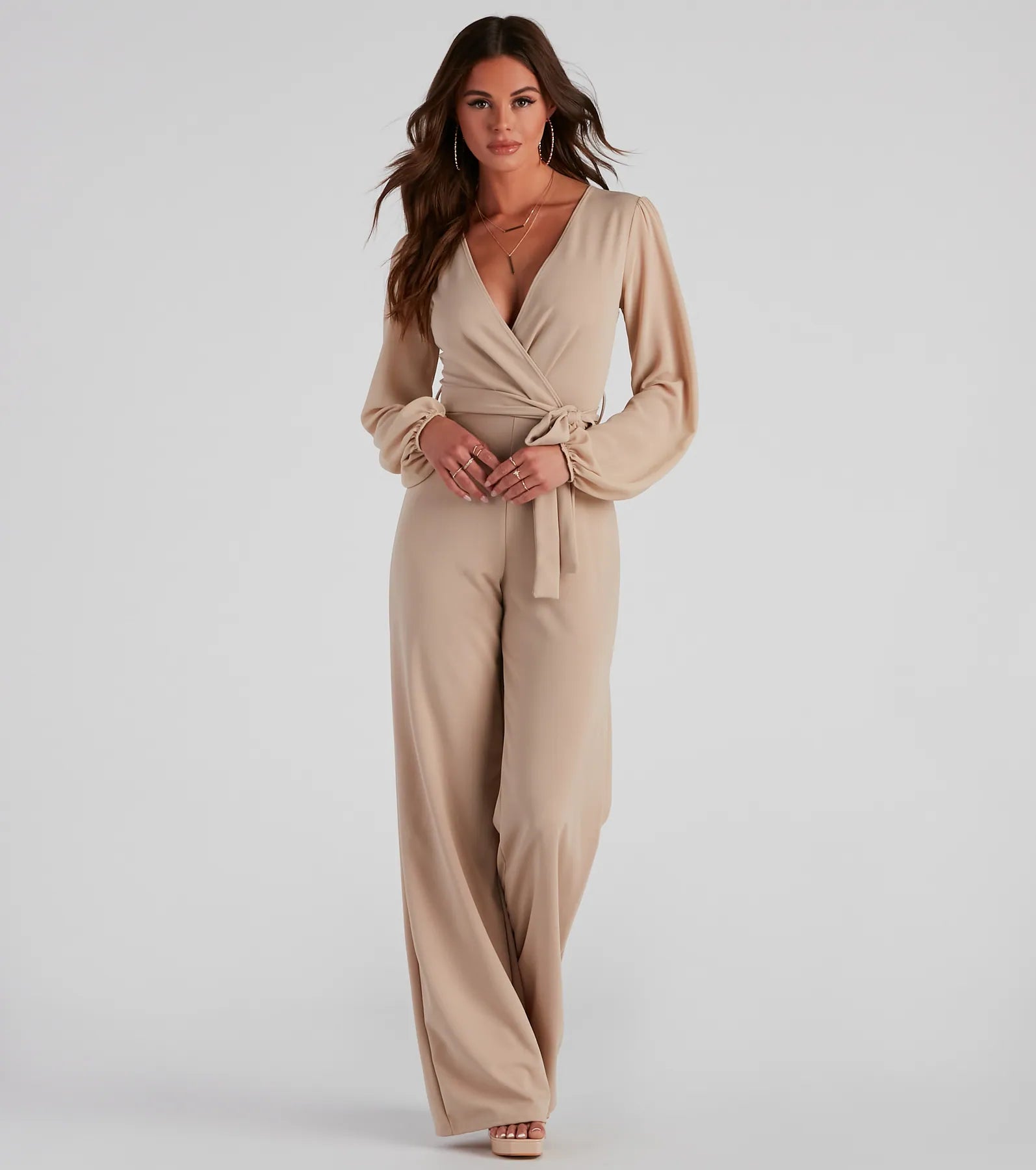 Perfectly Posh Tie-Waist Jumpsuit