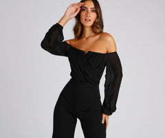 Mesmerizing Off-The-Shoulder Jumpsuit