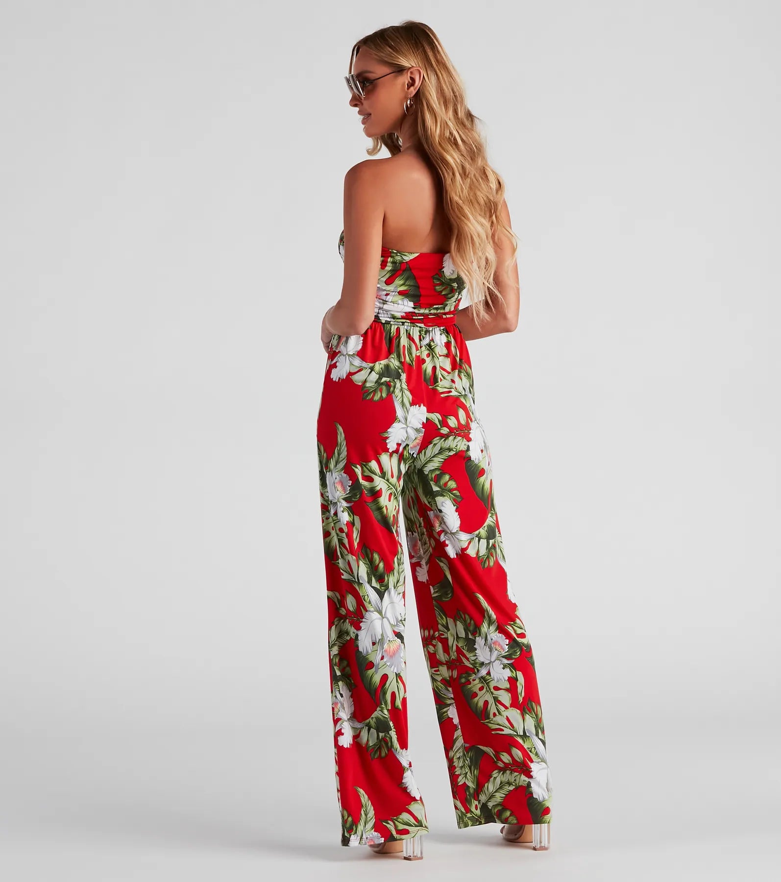 Tropical Vibes Wide Leg Jumpsuit