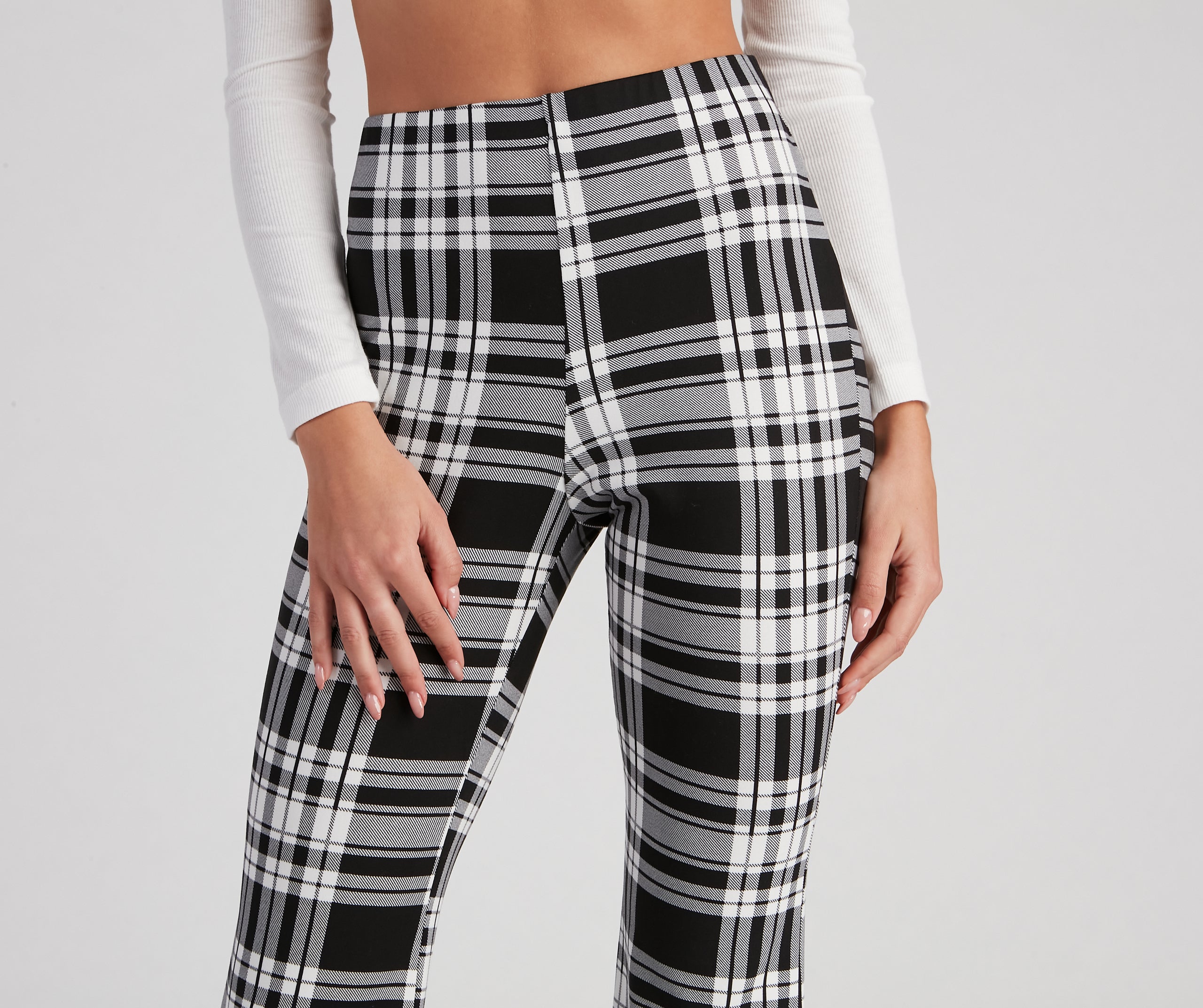 Mad About Plaid Flare Pants