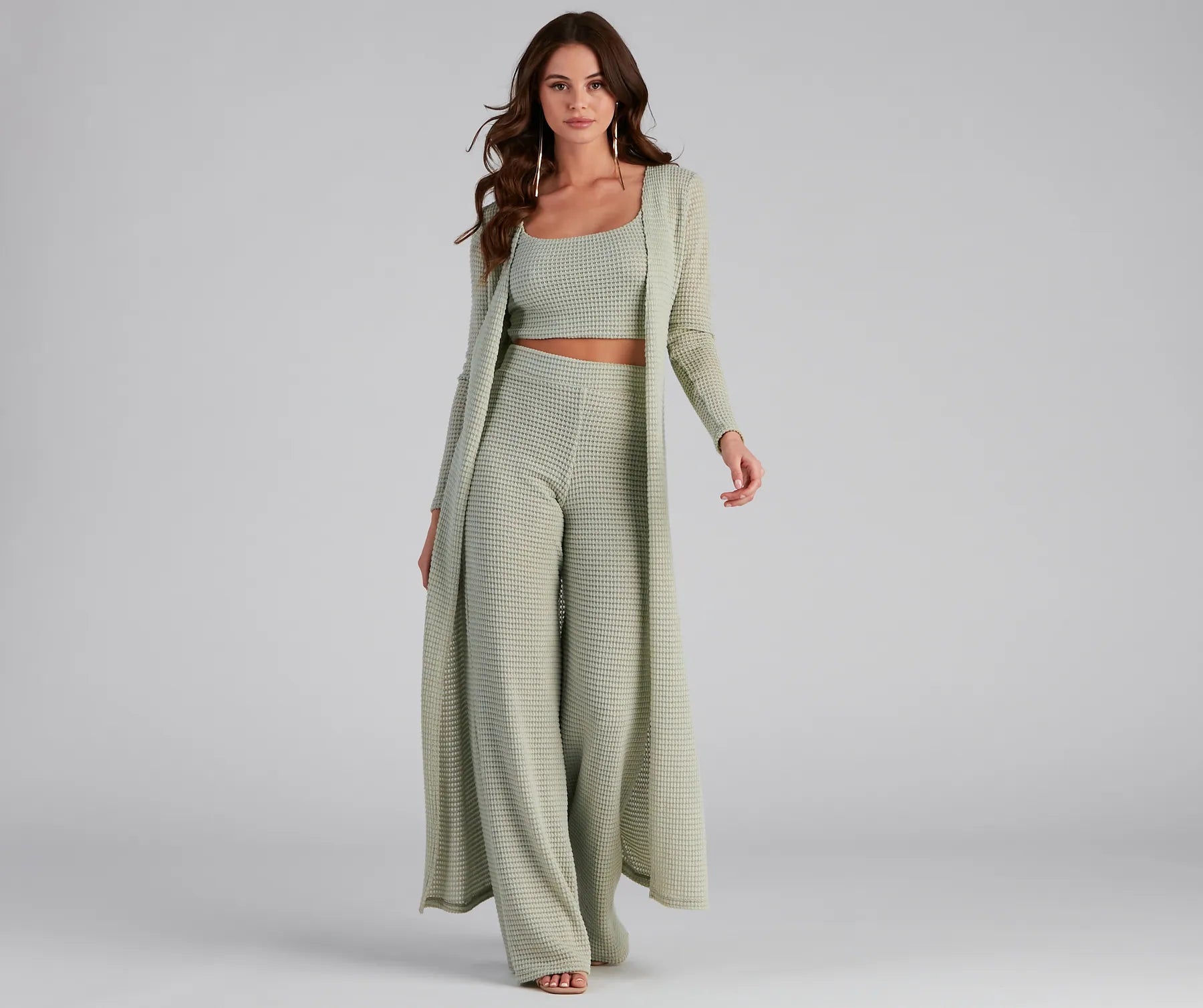 Trendy Textures High Waist Pants