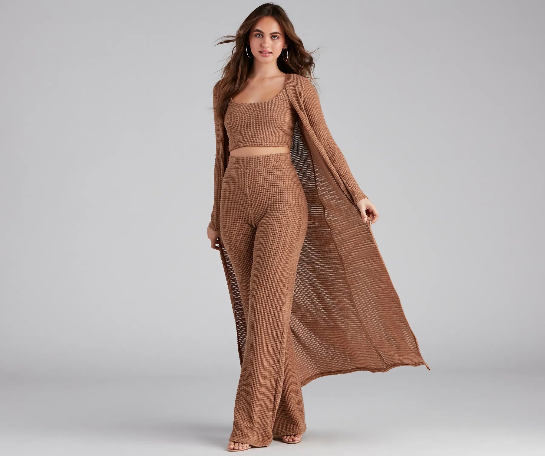 Trendy Textures High Waist Pants