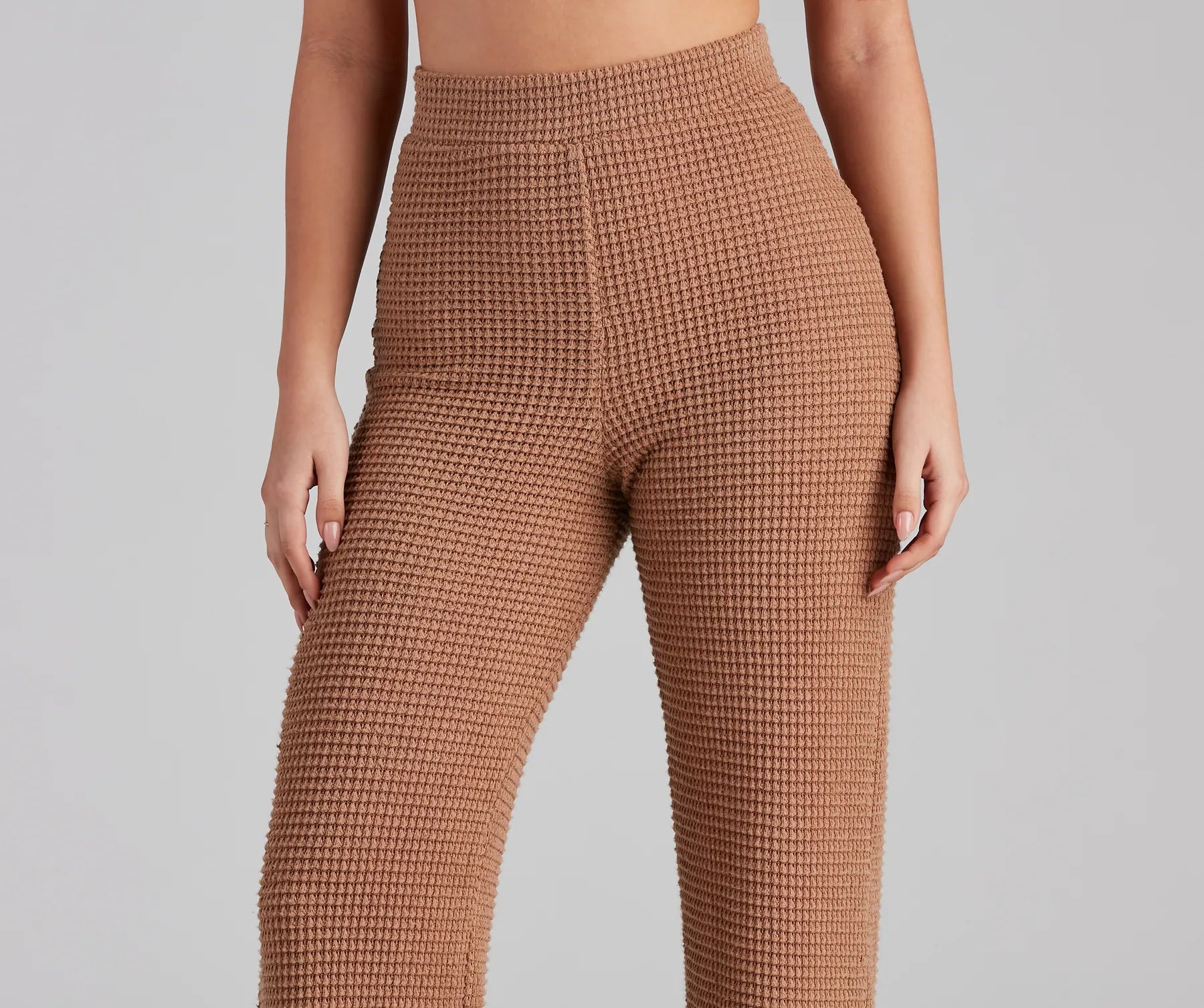 Trendy Textures High Waist Pants