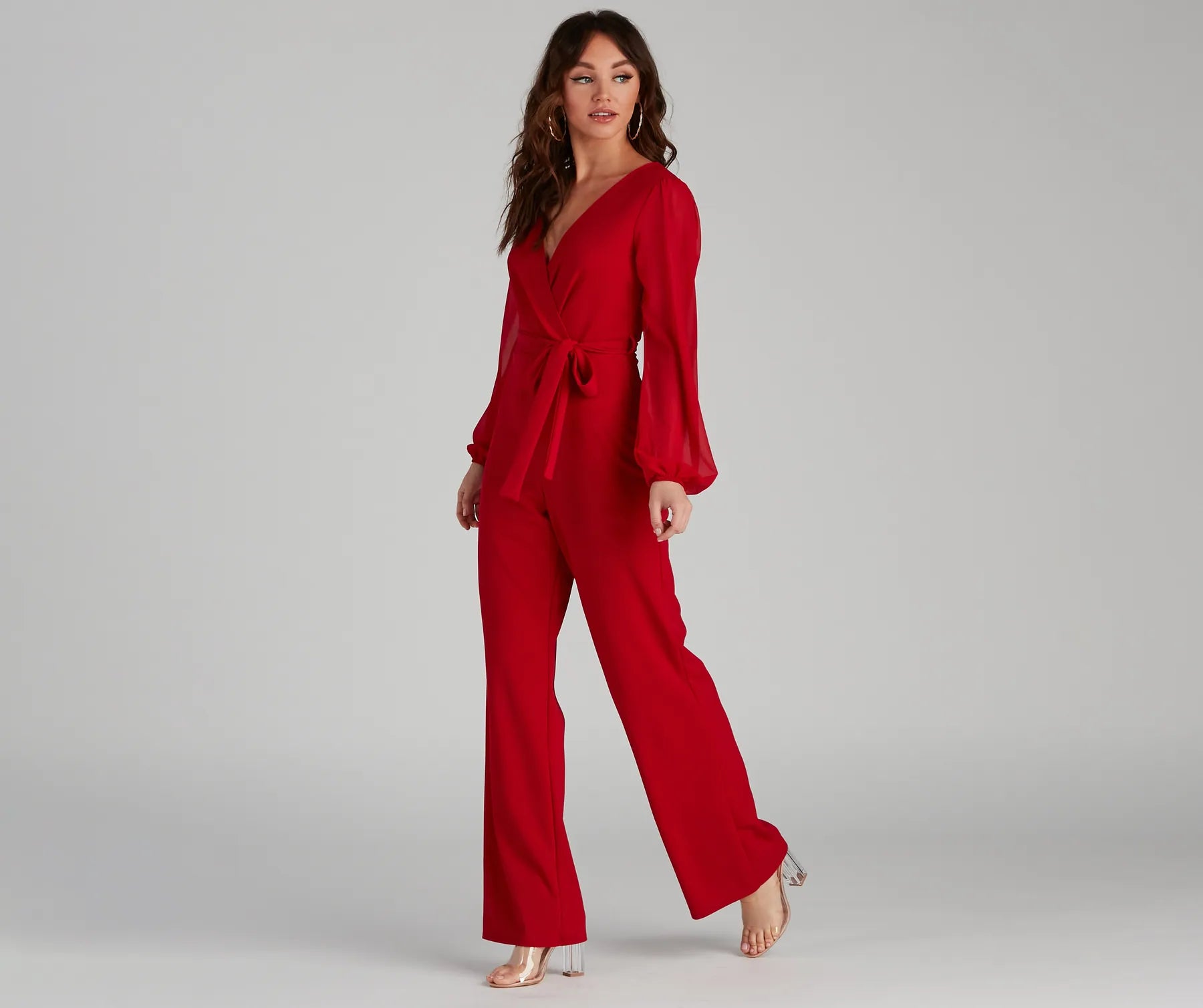 Perfectly Posh Tie-Waist Jumpsuit