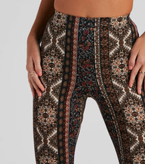 Festive Medallion Flare Pants