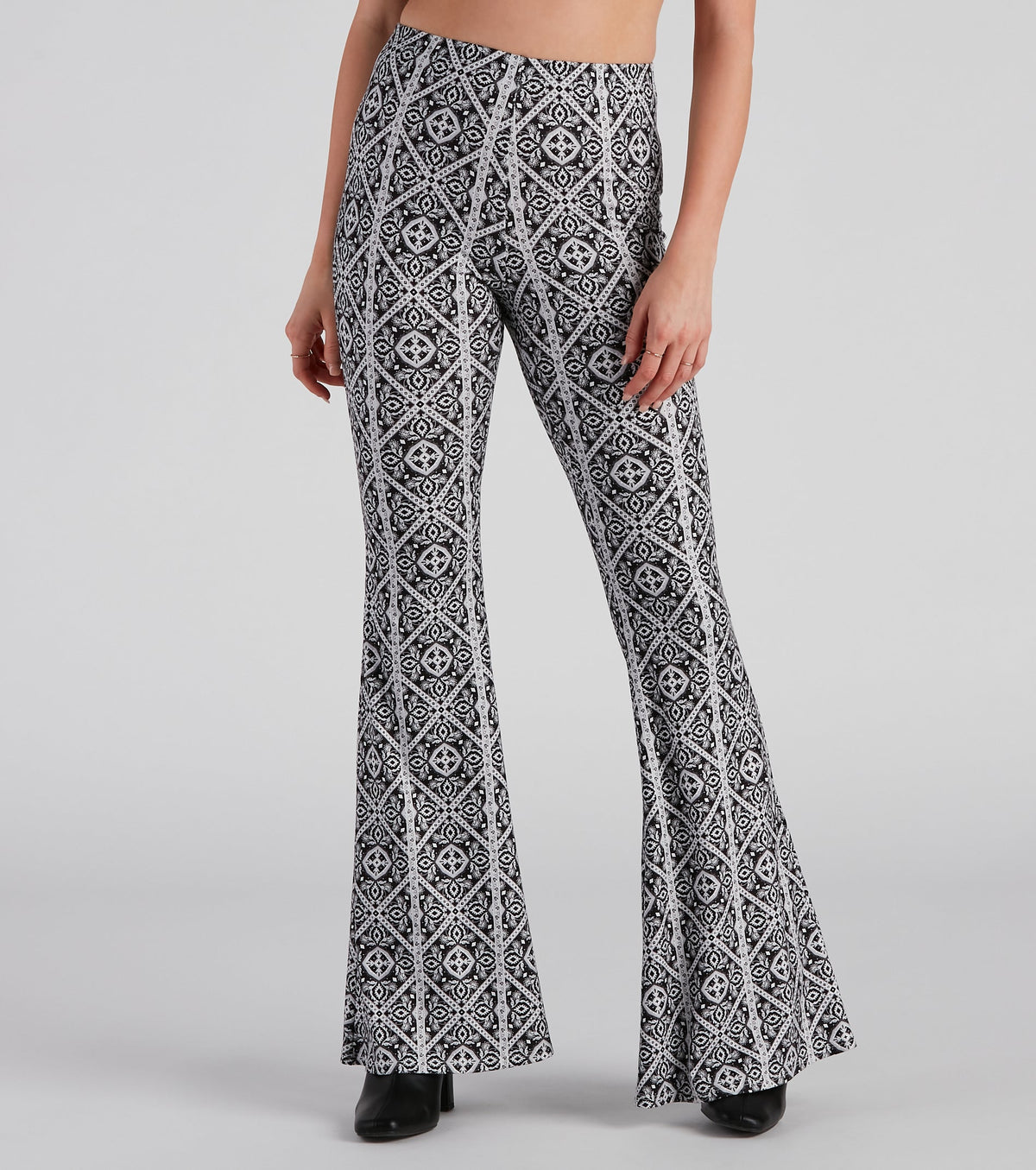 Kaleidoscope Boho Flare Pants