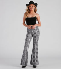 Kaleidoscope Boho Flare Pants