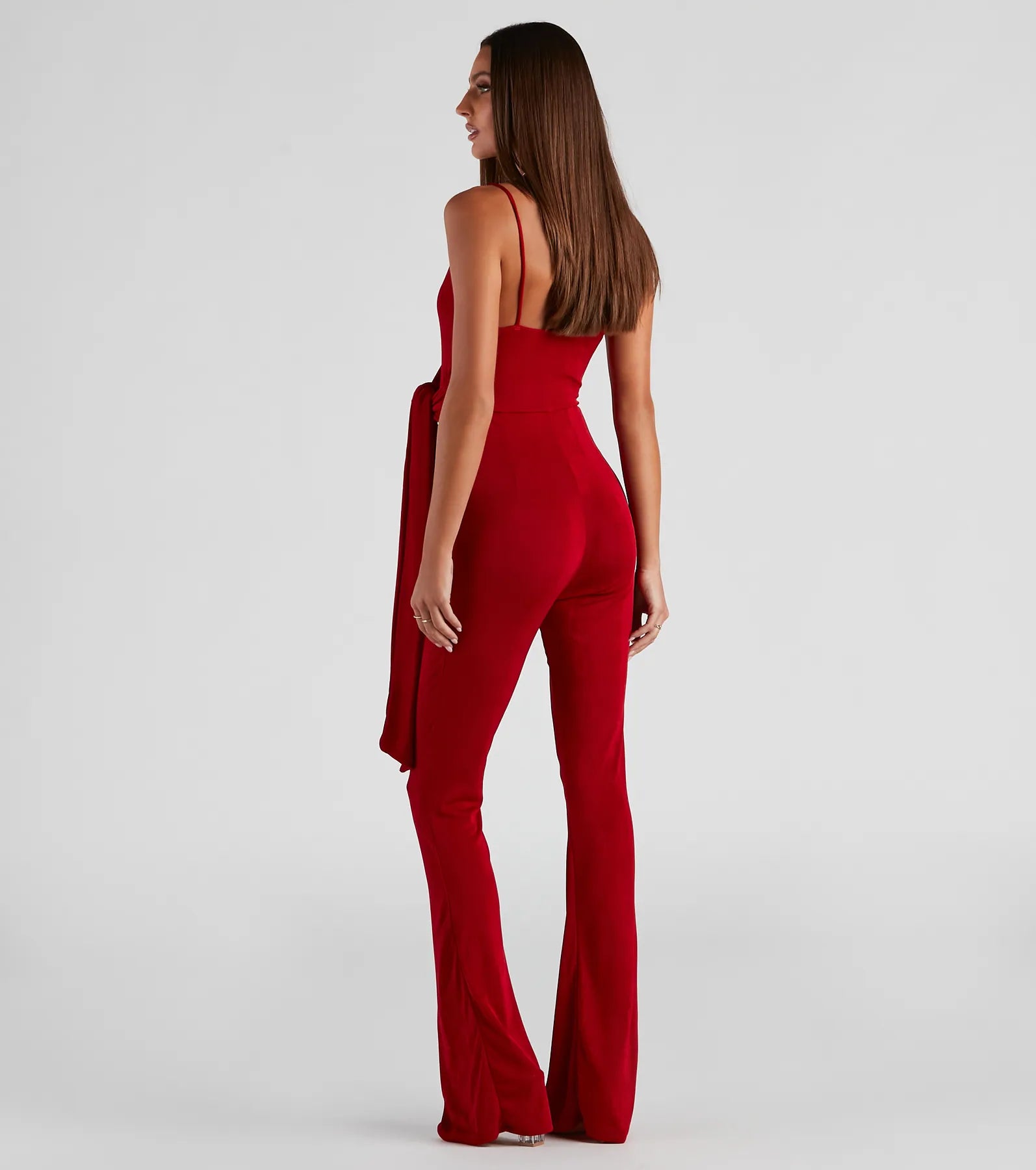 Tied In Knots Surplice Jumpsuit