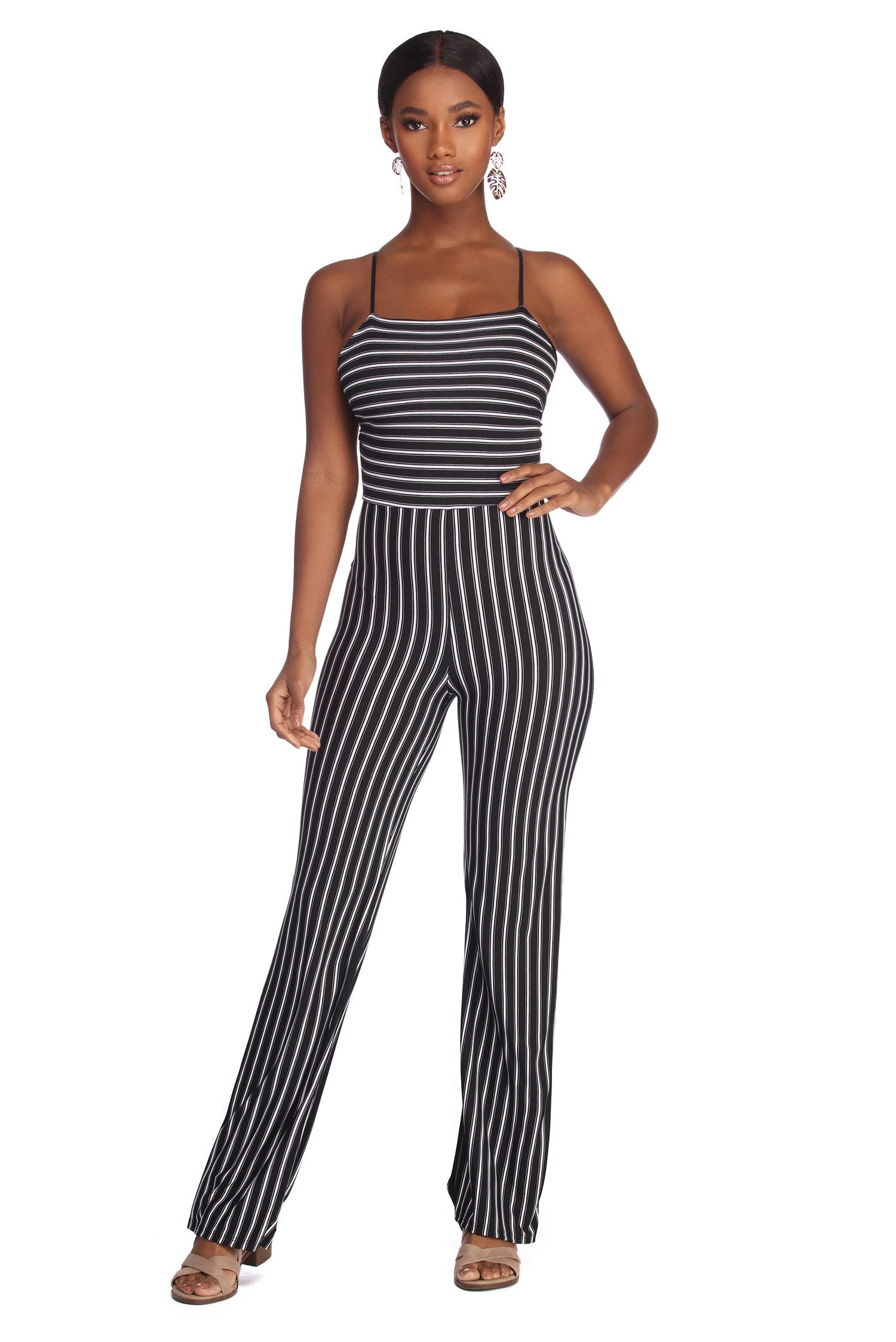 Sophisticated In Stripes Jumpsuit