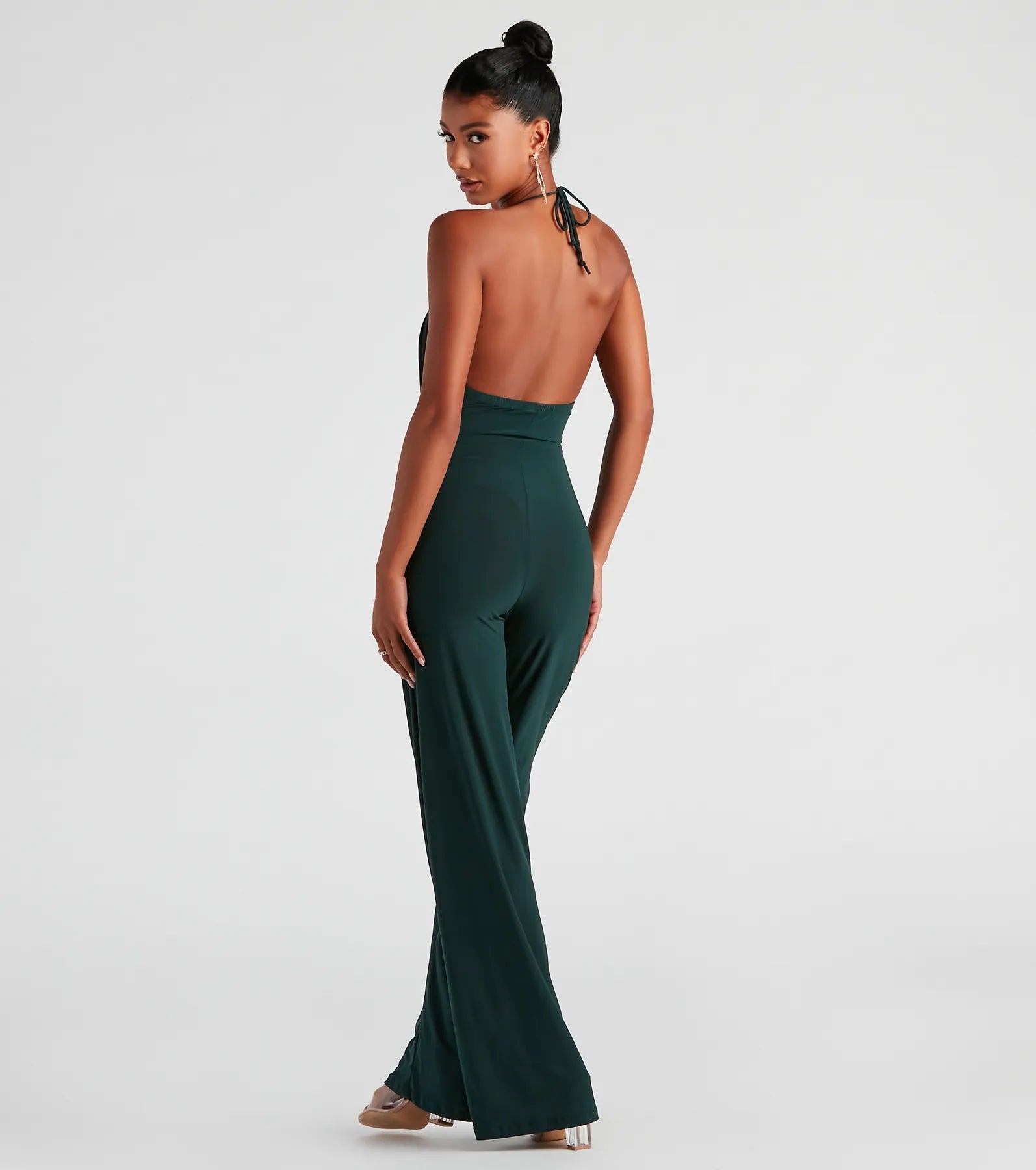 Sleek And Sultry Halter Jumpsuit