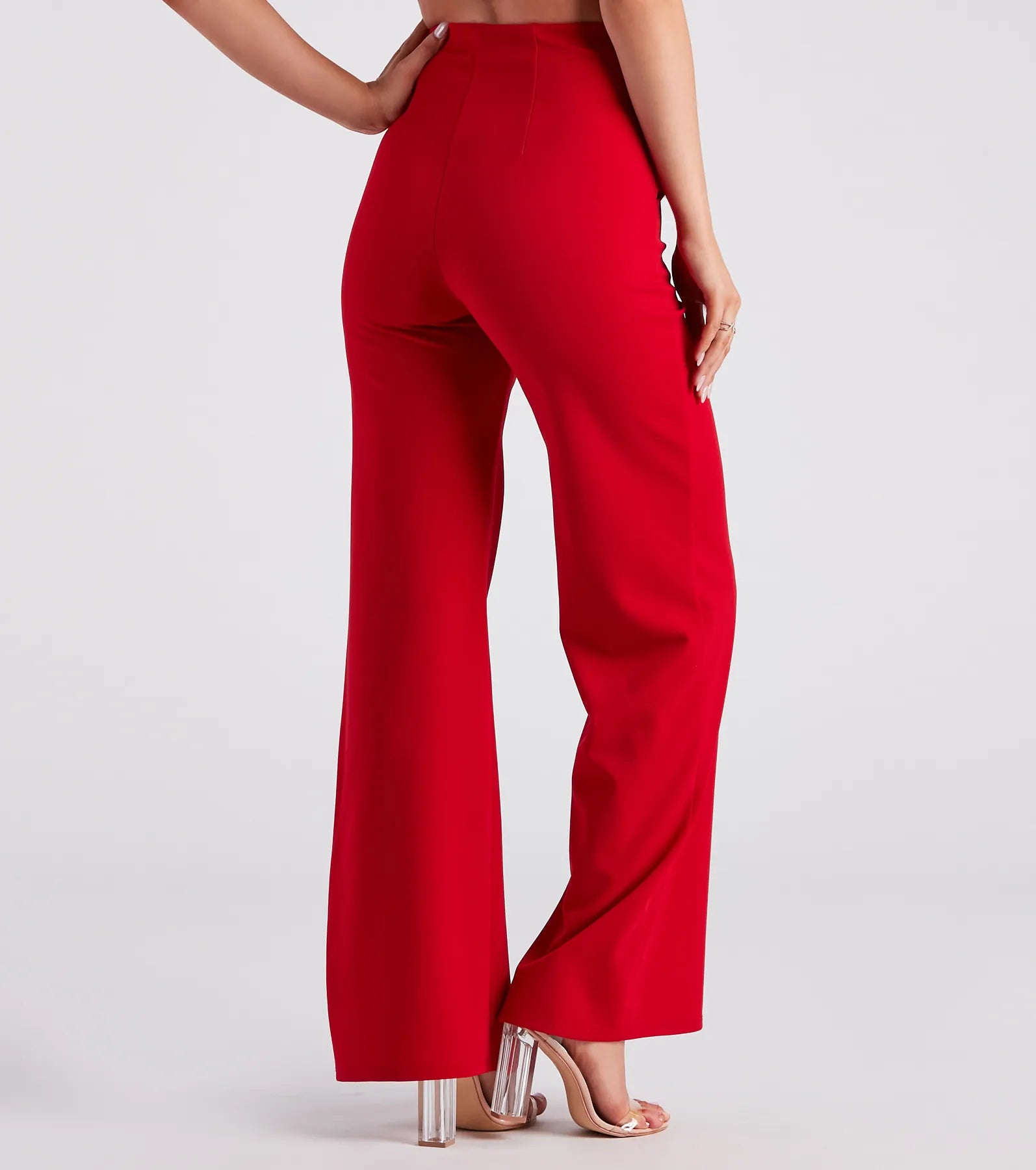 Workwear Chic Paperbag Wide-Leg Pants