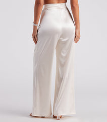 Trending In Satin High Rise Pants