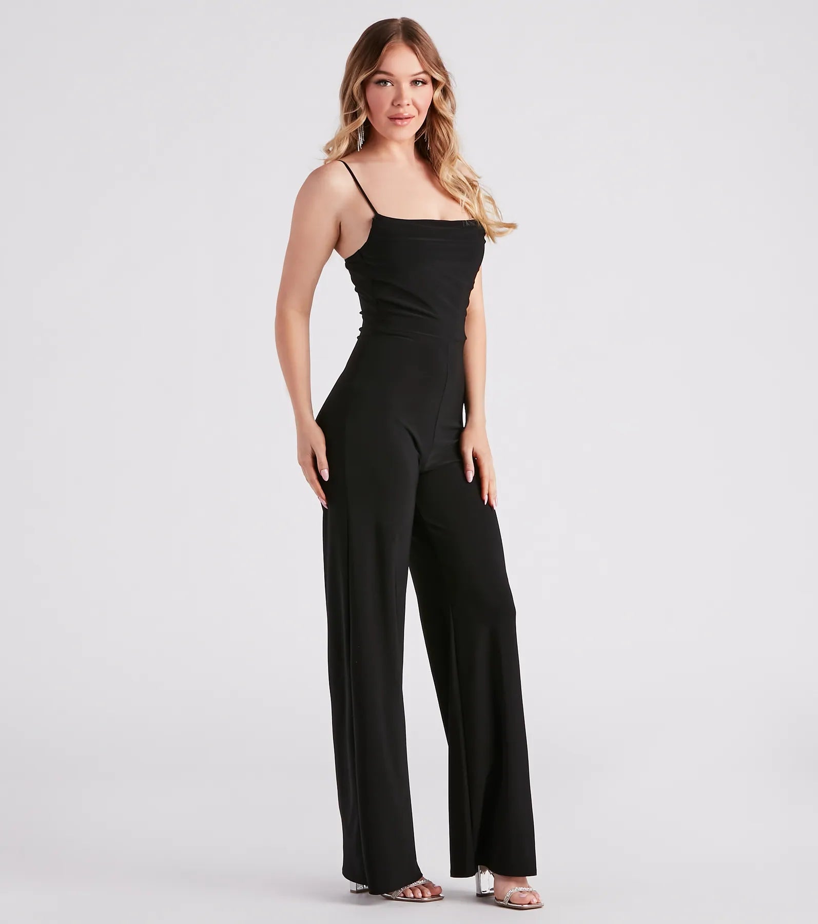 Dressy And Chic Wide-Leg Jumpsuit