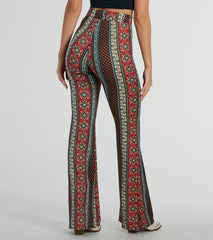 Desert Wanderer Wrap Waist Boho Flare Pants
