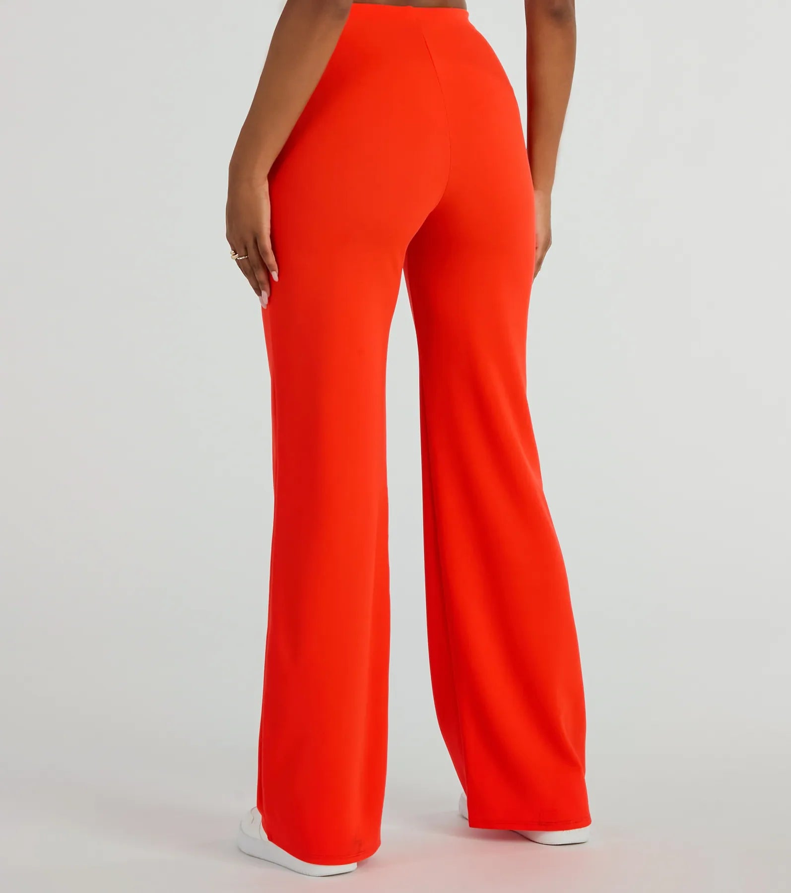 Nine To Five Straight-Leg Crepe Trouser Pants