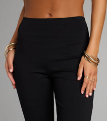 Forever On Trend High Rise Ponte Capri Pants