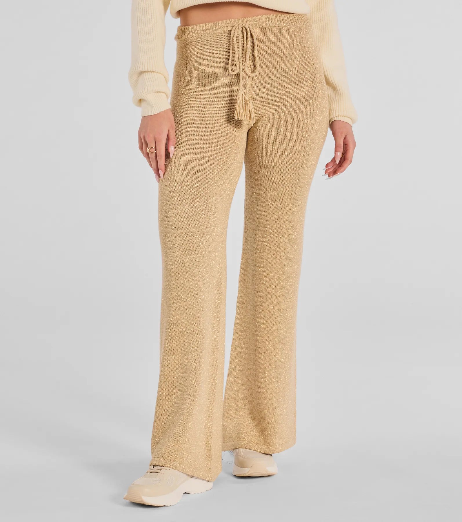 Cozy Luxe Lurex Knit Pants