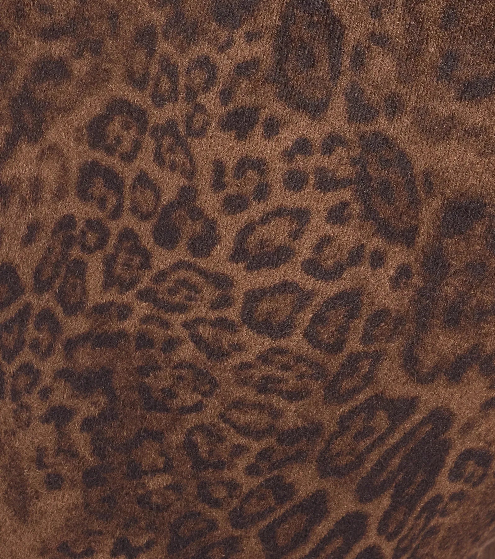 Sassy Trend Leopard Faux Suede Flare Pants