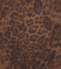 Sassy Trend Leopard Faux Suede Flare Pants