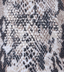 Slithering Impression Snake Print Sequin Flare Pants