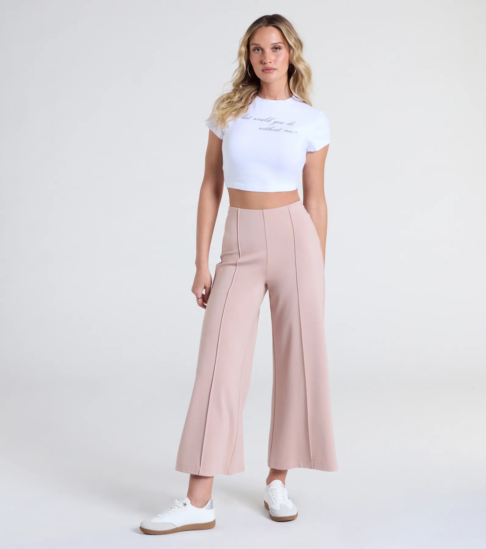 Dare To Flare High-Rise Ponte Pants