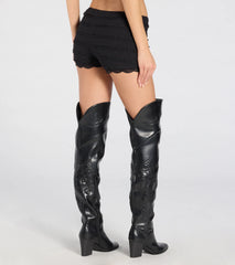 Cuter Than Ever Lace Ruffle Shorts