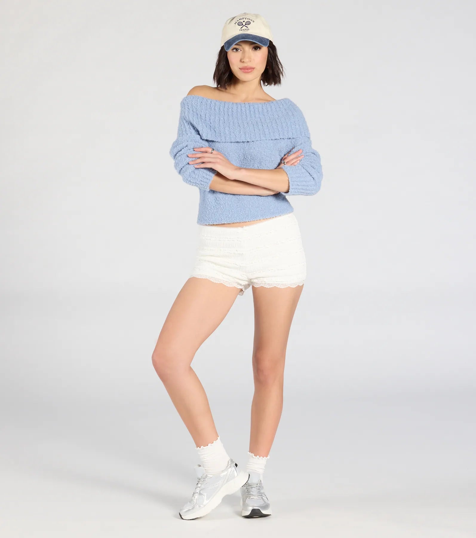 Cuter Than Ever Lace Ruffle Shorts
