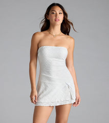 Daytime Fit' Strapless Eyelet Romper