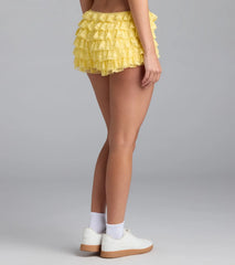So Fab Ruffled Lace Hot Shorts