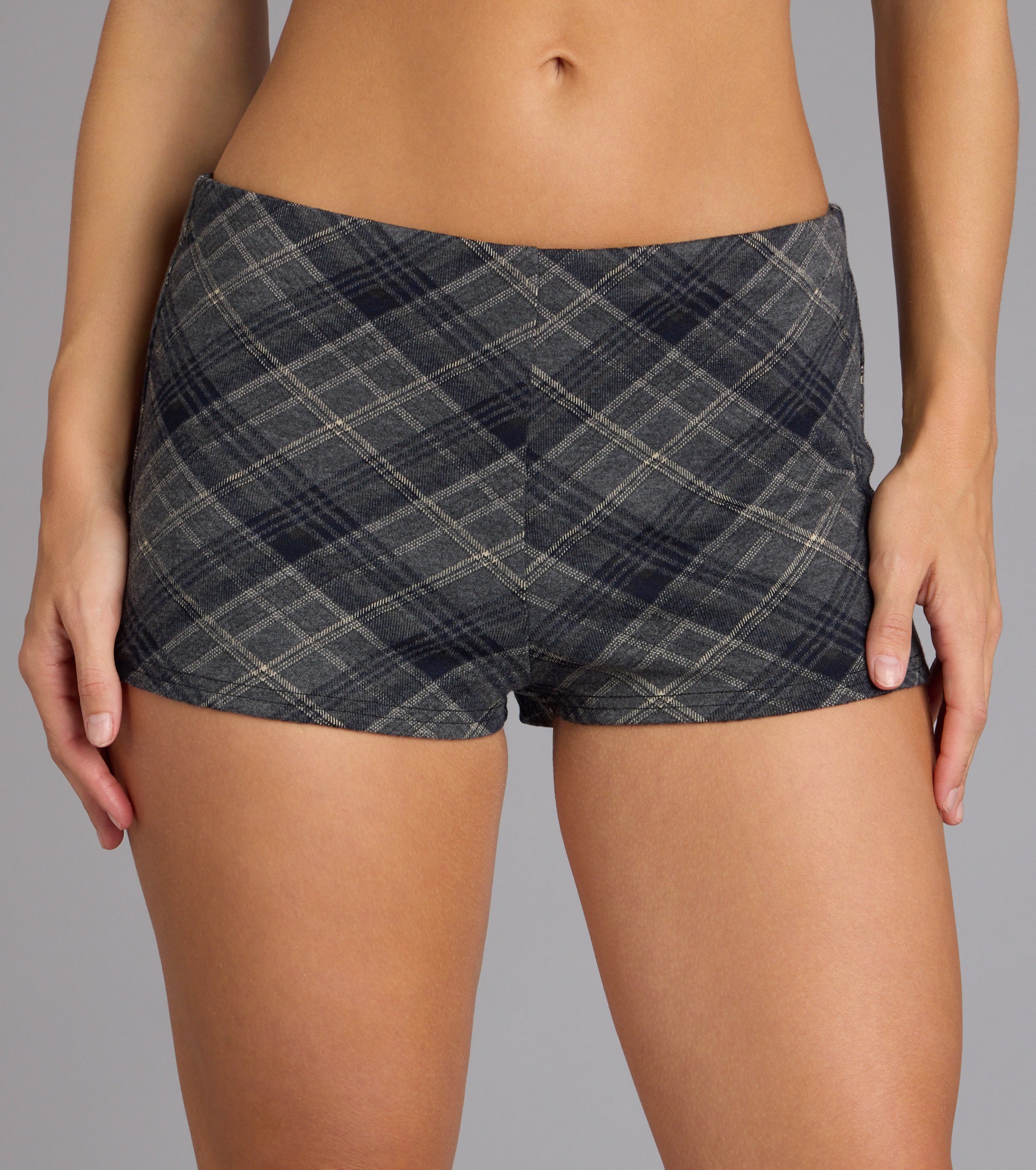 Checkmate Vibes Plaid Hot Shorts