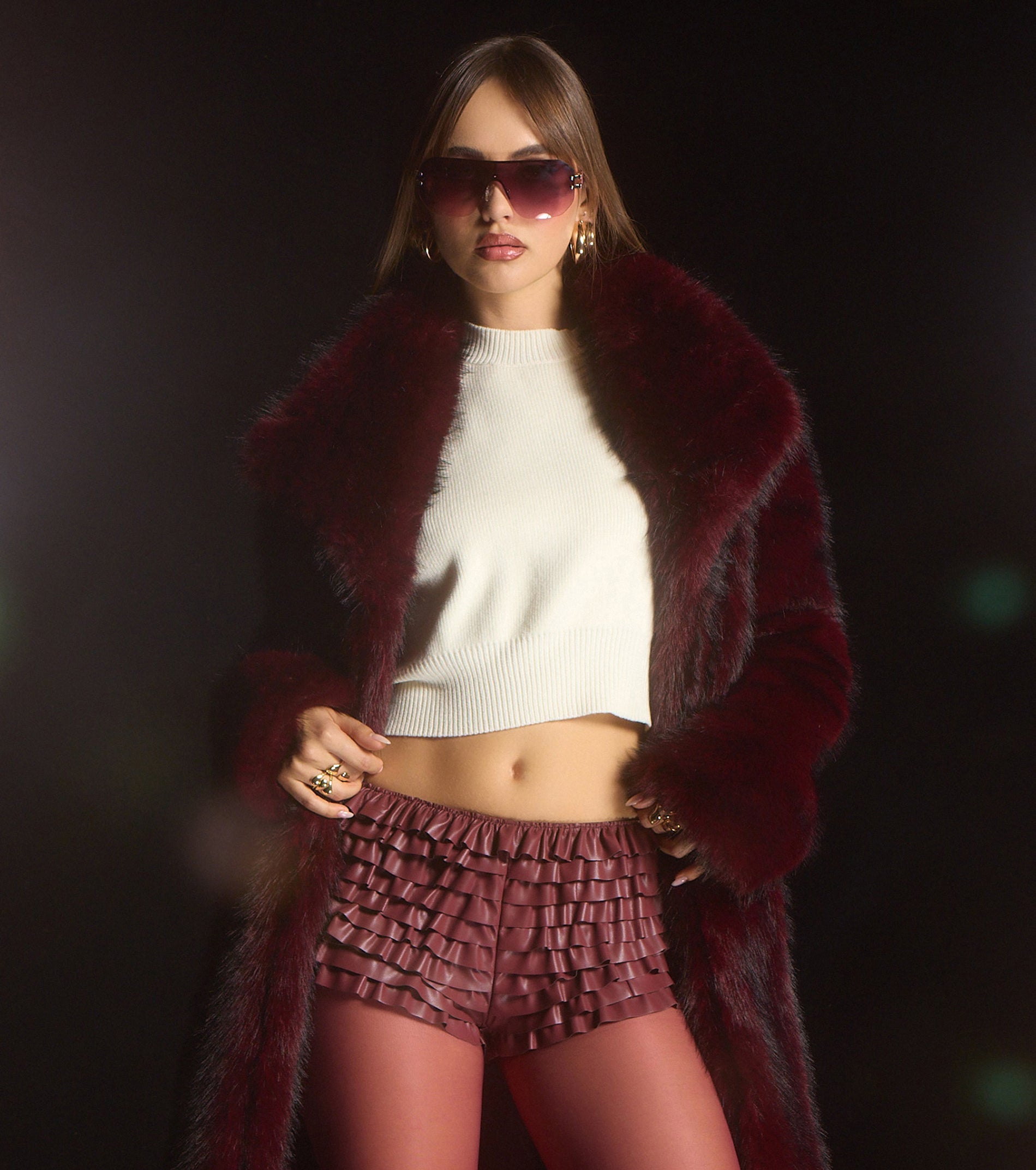 Cheeky Flirt Ruffle Shorts