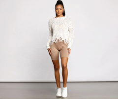 Taking Knit Easy Biker Shorts