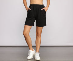 French Terry Knit Shorts