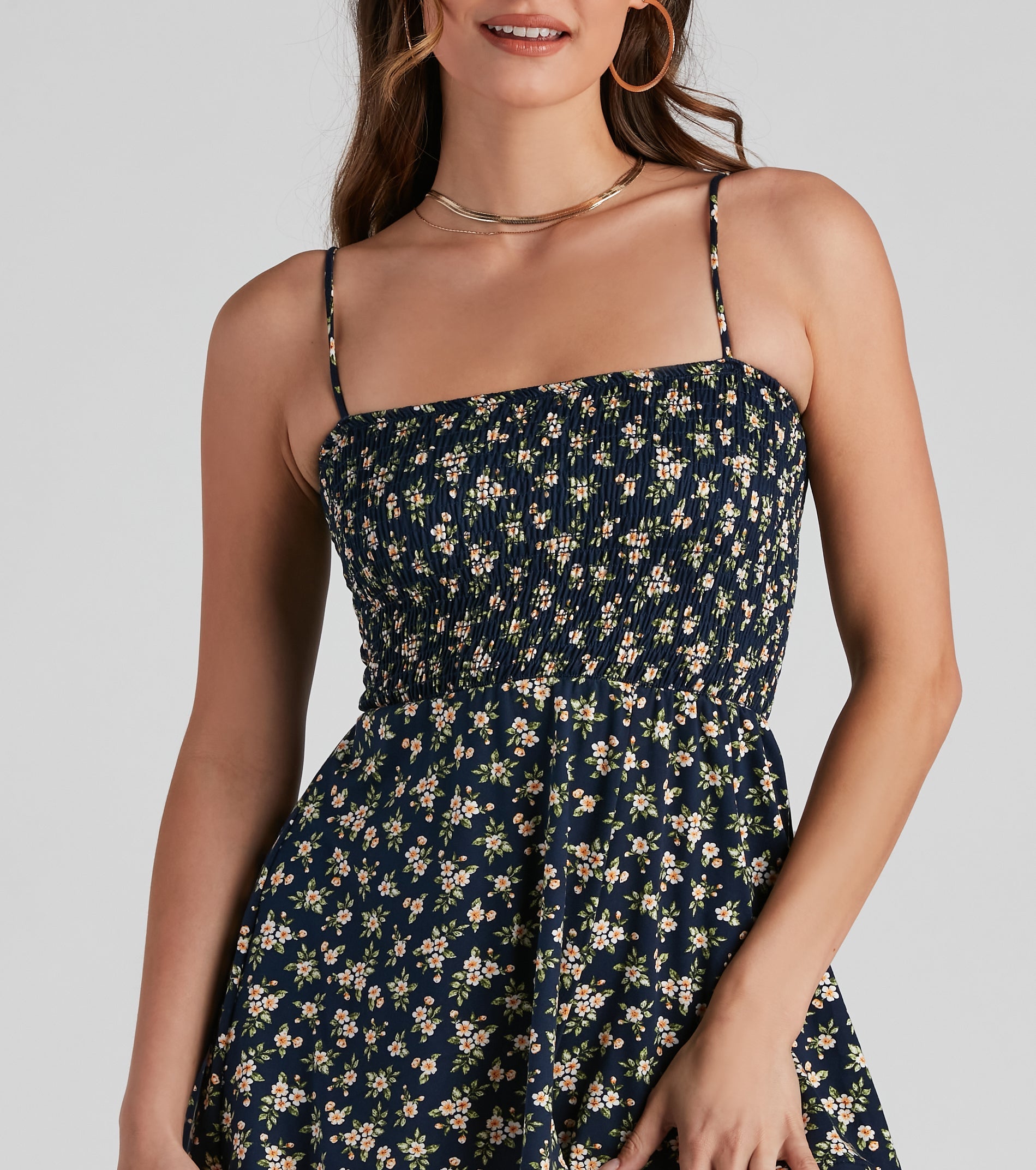 Sweet Vibes Ditsy Floral Romper