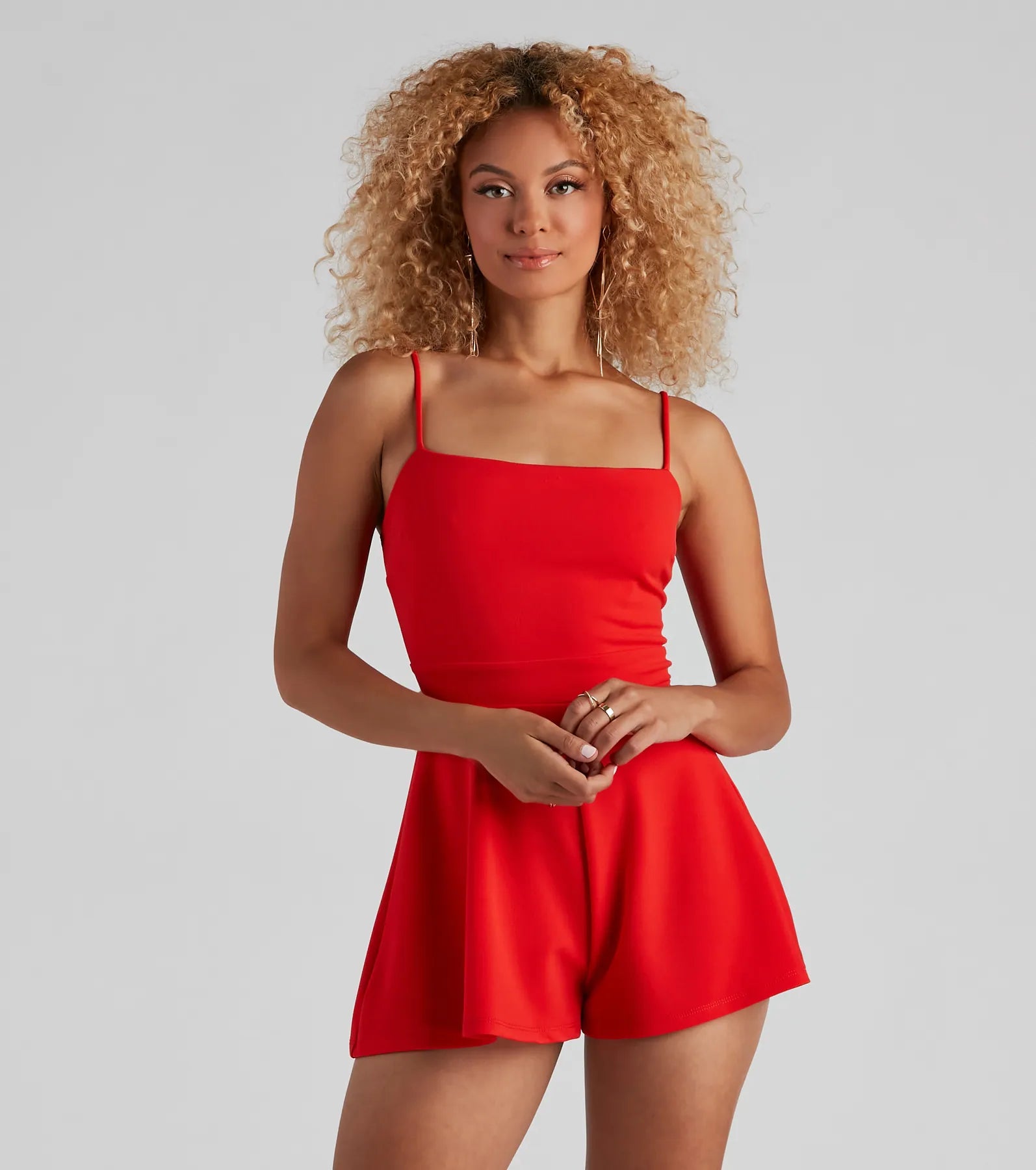Take Me To Capri Square Neck Romper