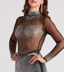 Pop Princess Mesh Rhinestone Romper