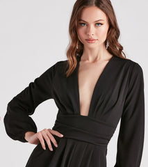 Dinner Date Vibes Pleated Romper