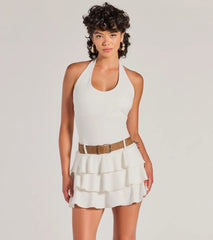 Trendy Slay Ruffled Drop Waist Romper