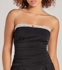 One of a Kind Rosette Lace Romper