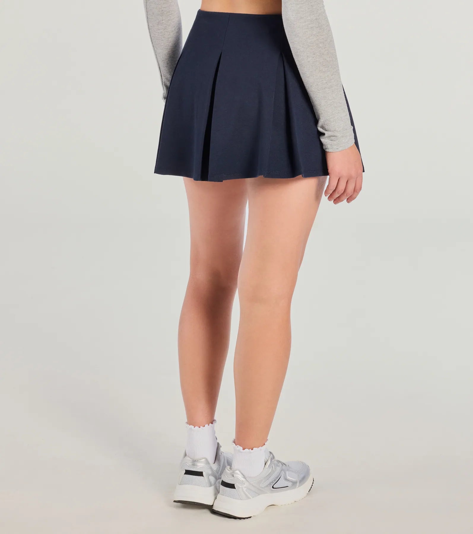 Keeping It Cute Pleated Ponte Skort