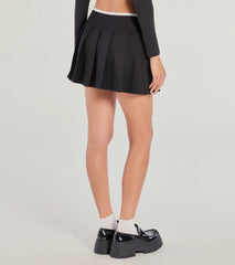 Flirty Sport High-Rise Pleated Mini Skort