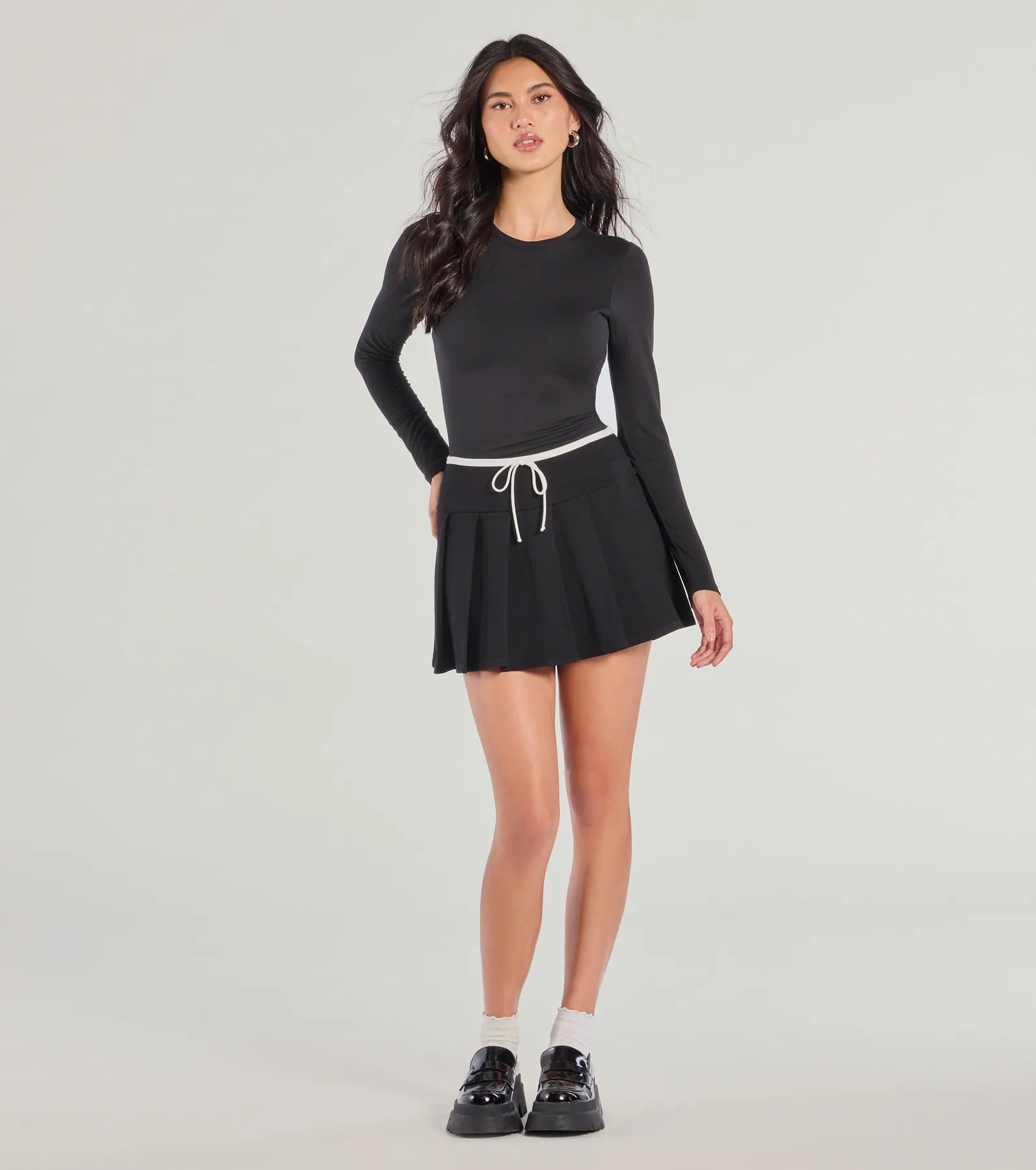 Flirty Sport High-Rise Pleated Mini Skort