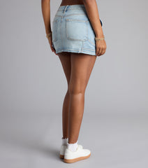 Soft With Spice Mid-Rise Denim Mini Skirt
