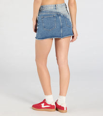 Perfect Fade High-Rise Denim Mini Skirt