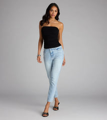 Sculpt And Serve High-Rise Skinny Denim Jeans