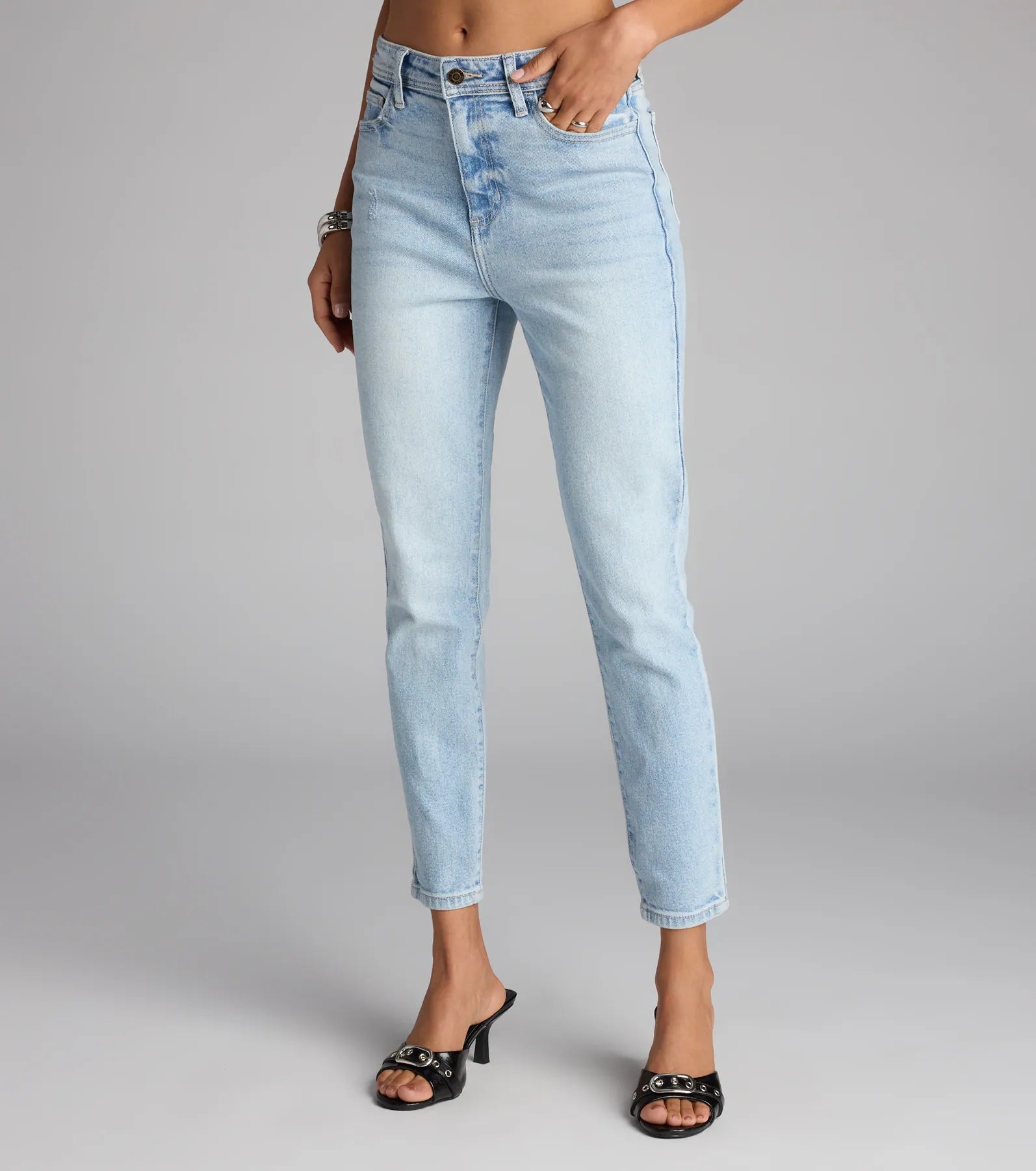 Sculpt And Serve High-Rise Skinny Denim Jeans