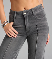 Street Sleek Straight Leg Denim Jeans